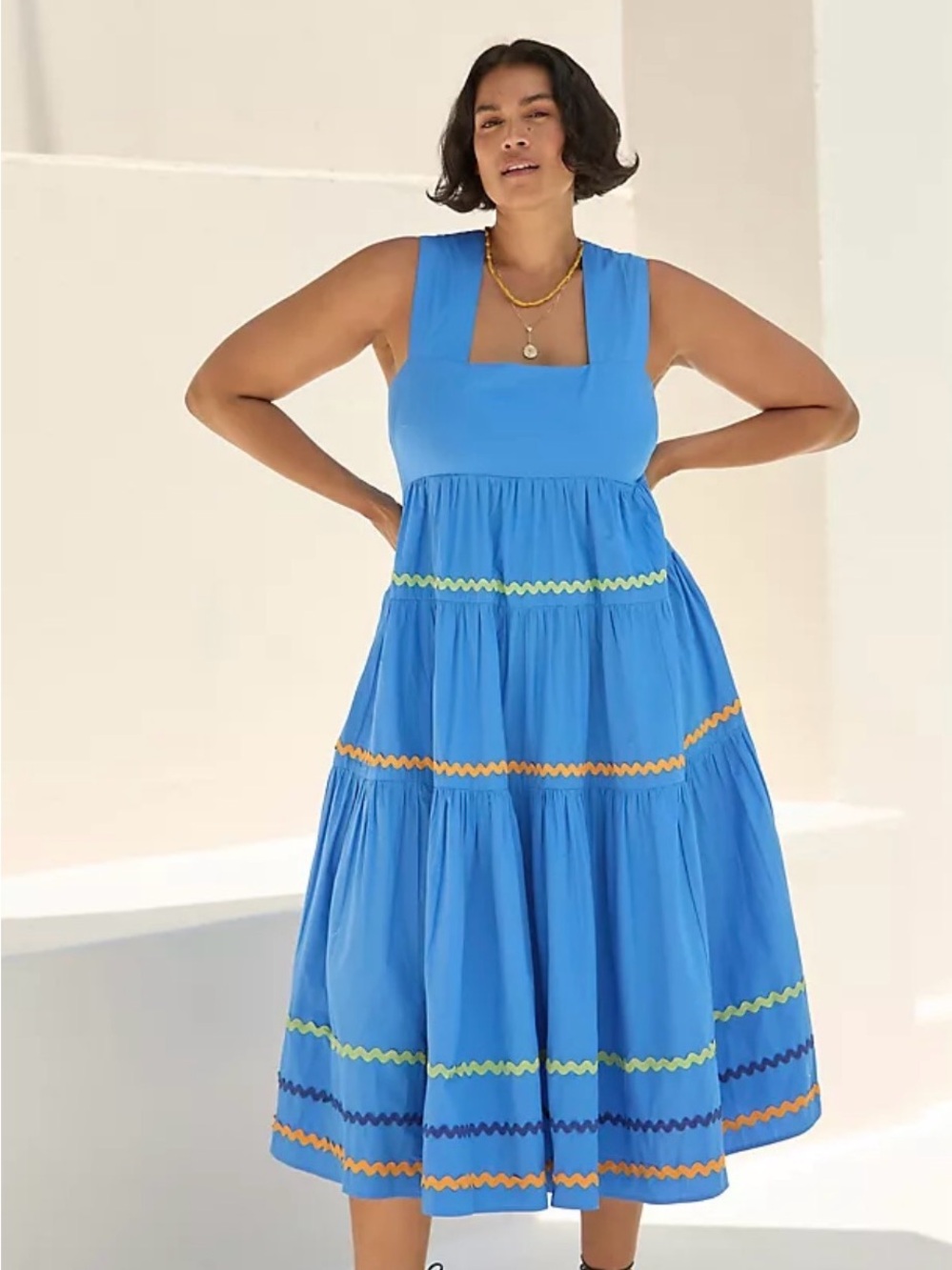 Anthropologie Helena dress with Ric-Rac Trim